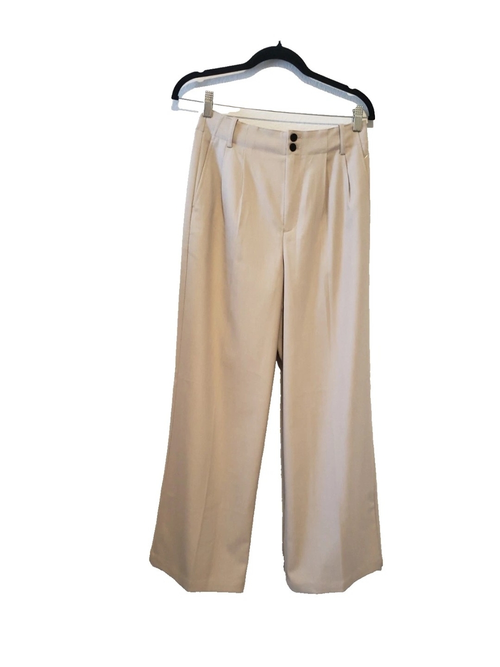 Madewell Beige High-Rise Trousers